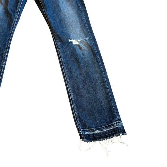 Rag & Bone Denim Dre Distressed Jeans Pants Dark Colvin Wash Size 28 Women's - Picture 5 of 14